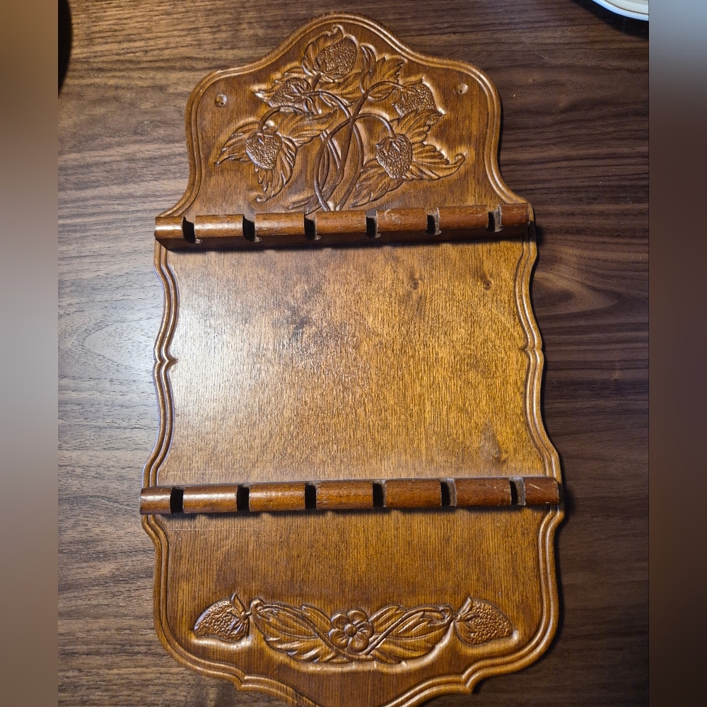 Vintage Wooden Spoon Display Wall Plaque